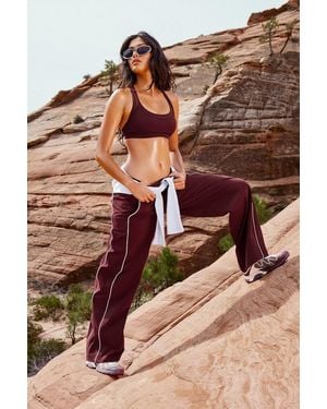 Garage On Track Nylon Sweatpants - Red