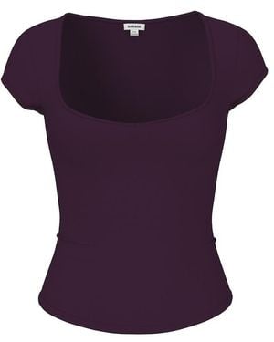 Garage Sleek Sweetheart T-Shirt - Purple