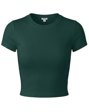 Garage Snatchrib Cropped Crewneck T-Shirt - Green