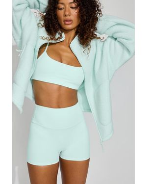 Garage Sherpa Fleece Full Zip Jacket - Blue