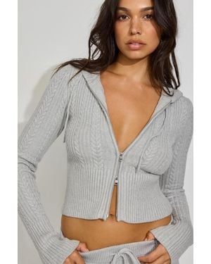 Garage Cable Knit Zippy - Gray