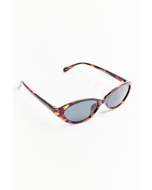 Garage Oval Slim Sunnies - White