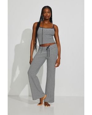 Garage Waffle Scoop Neck Cami Top - Blue
