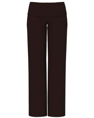 Garage Modal Foldover Trousers - Brown