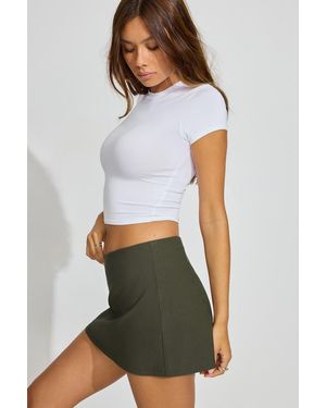 Garage Paris A-Line Micro Skort - White