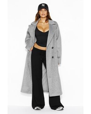 Garage Long Wool Coat - Black