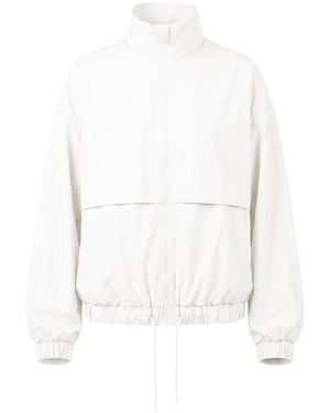 Garage Long Windbreaker - White
