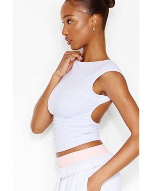 Garage Supersoft Ruched Back Top - White