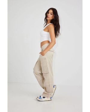 Garage Remi Straight Cargo Pant - White