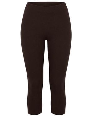 Garage Stretchterry Capri Trousers - Black