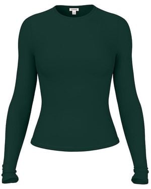 Garage Baretouch Crewneck Long Sleeve Top - Green