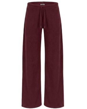 Garage Stretchterry Wide Leg Trousers - Purple