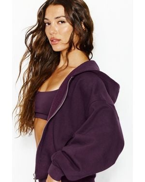 Garage Ultrafleece Cotton Zip Hoodie - Purple