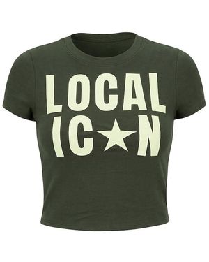 Garage Supersoft Cropped Crewneck T-Shirt - Green