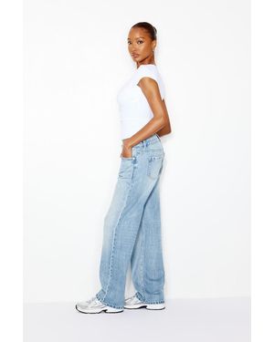 Garage Low Rise Relaxed Jeans - Blue