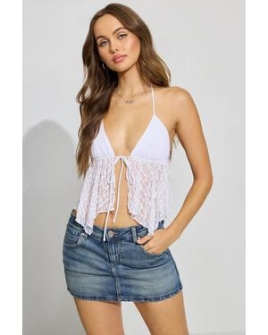 Garage Denim Micro Skort - Blue