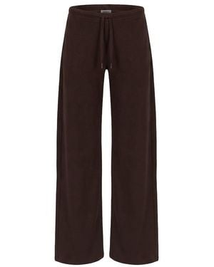 Garage Stretchterry Wide Leg Trousers - Black