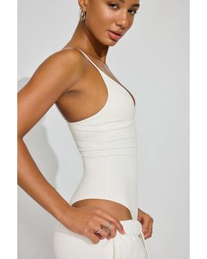 Garage Active Plunge Bodysuit - White