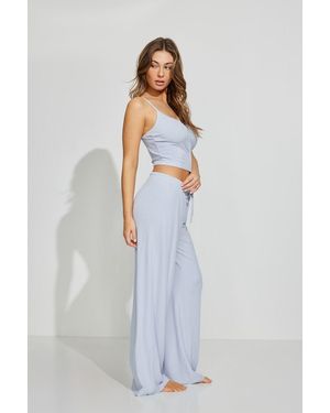 Garage Mini Ribbed Sleep Pants - Blue