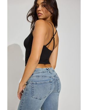 Garage Crossover Shirred Cami Top - Blue