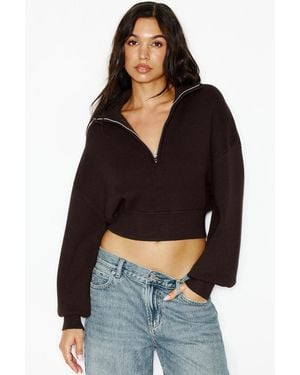 Garage City Layer Half Zip Jacket - Black