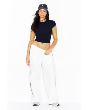 Garage Supersoft Crewneck Cropped T-Shirt - Blue