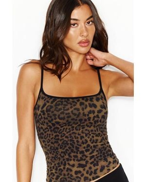 Garage Sleek Scoop Cami Top - Brown