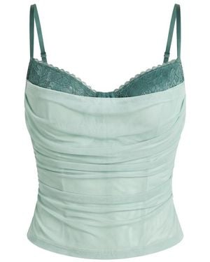 Garage Ally Mesh Peekaboo Bustier - Blue