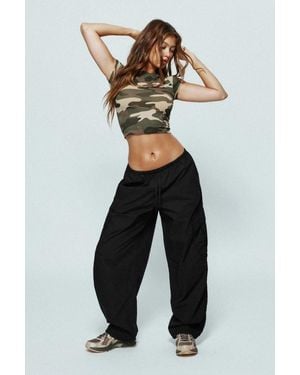 Garage Poplin Balloon Cargo Pants - Black