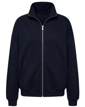 Garage Ultrafleece Mockneck Full Zip Sweatshirt - Blue