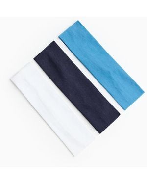 Garage Set Of 3 Stretchy Headbands - Blue