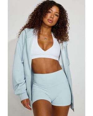 Garage Softterry Oversized Zip-Up Hoodie - White