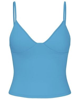 Garage Active Plunge Cami Top - Blue
