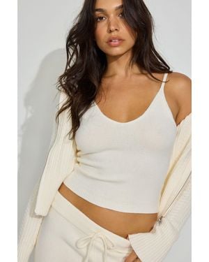 Garage Sweater Cami Top - White