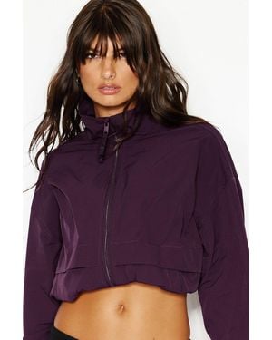 Garage Long Water Repellent Windbreaker - Purple