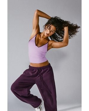 Garage Active Plunge Cami Top - Purple