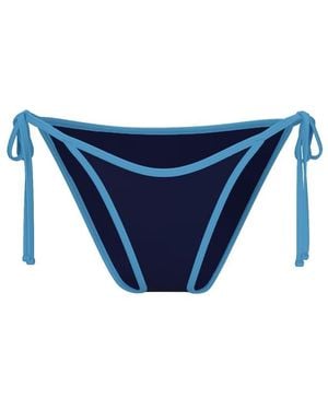Garage Cheeky Side Tie Bikini Bottom - Blue