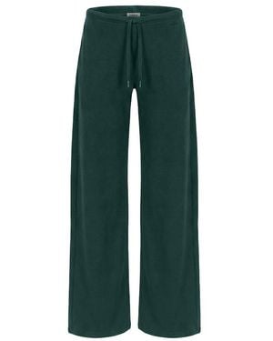 Garage Stretchterry Wide Leg Trousers - Green