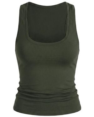 Garage Sleek Scoop Tank Top - Green