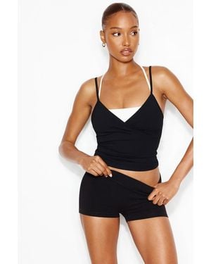 Garage Stretchterry Cheeky Shorts - White