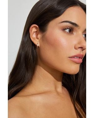 Garage 3 Pack Mini Stars & Gem Hoop Earrings - Metallic