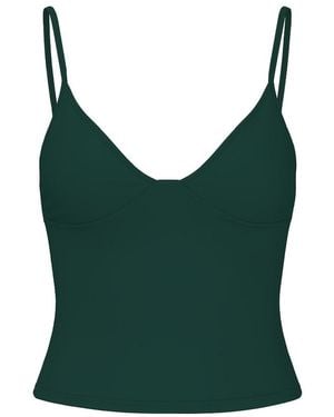 Garage Active Plunge Cami Top - Green
