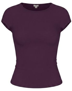 Garage Sleek Crewneck T-Shirt - Purple