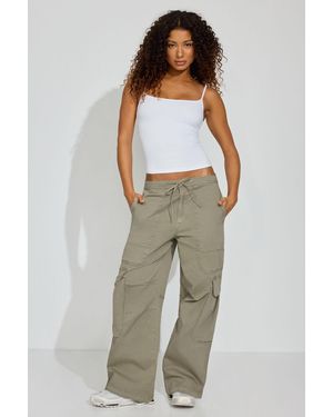 Garage Wide Cargo Pants - Green