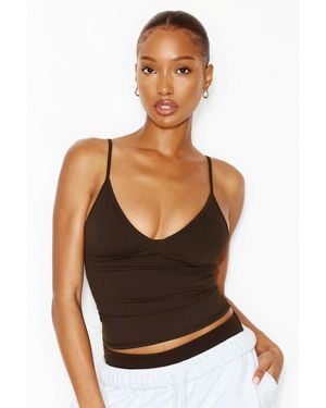 Garage Active Plunge Cami Top - Black