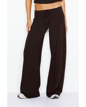 Garage Stretchterry Wide Leg Trousers - Black