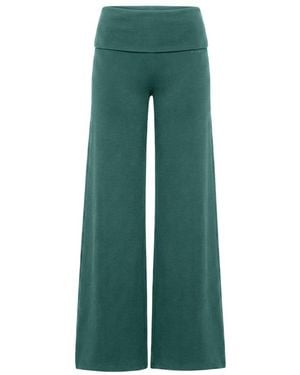 Garage Brushed Stretchterry Foldover Trousers - Green