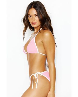 Garage Slider Triangle Bikini Top - Pink