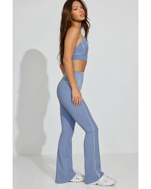 Garage Softactive Flare Leggings With Piping - Blue
