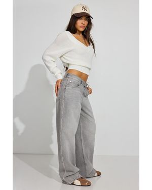 Garage Low Rise Baggy Jeans - Multicolour